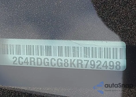 2019 Dodge Grand Caravan Sxt 35Th Anniversary Edition from USA, damaged, VIN 2C4RDGCG8KR792498